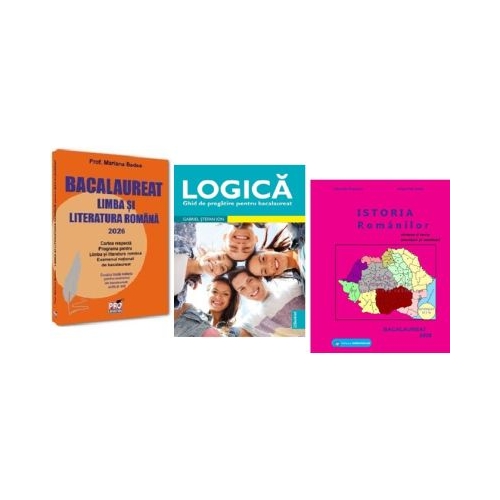 Pachet Bacalaureat Limba si literatura romana Logica si Istoria romanilor - Mariana Badea Gheorghe Dondorici Gabriel Stefan Ion
