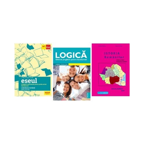 Pachet Bacalaureat Limba si literatura romana Eseul Logica si Istoria romanilor - Liliana Paicu Gheorghe Dondorici Gabriel Stefan Ion