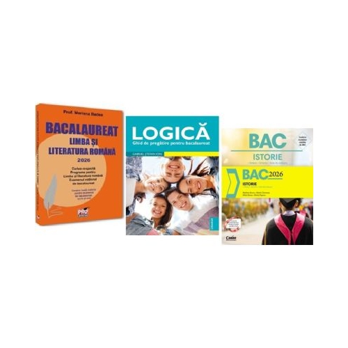 Pachet Bacalaureat Limba si literatura romana Logica si Istorie - Mariana Badea Gabriel Stefan Ion Marilena Bercea