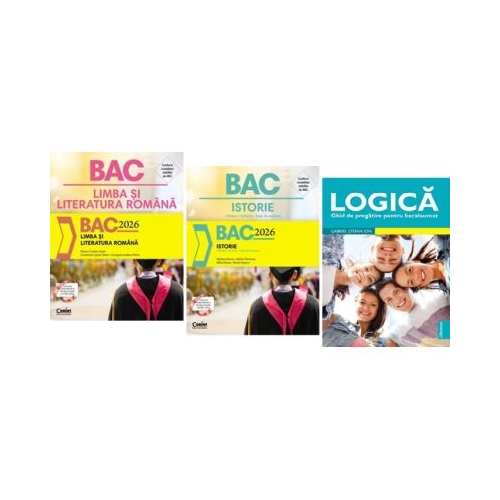 Pachet Bacalaureat Limba si literatura romana Logica si Istorie - Monica Cristina Anisie Marilena Bercea Gabriel Stefan Ion