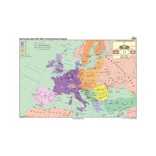 Ideea Europei Unite 1957-2007. Formarea Uniunii Europene 140x100 cm CR-3230B