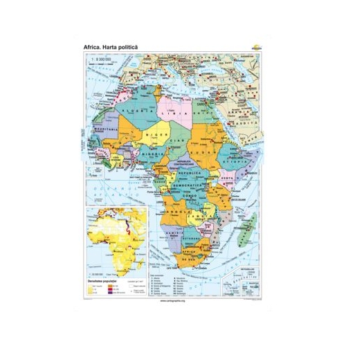 Africa. Harta politica 100x140 cm CR-3120B