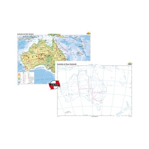 Australia si Noua Zeelanda Duo 140x100 cm CR-3118DB