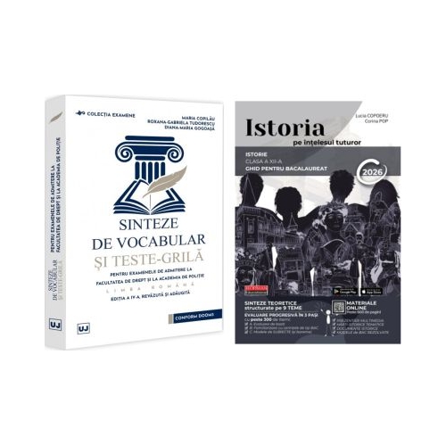Pachet Sinteze de vocabular si teste-grila Limba romana si Istorie - Maria Copilau Lucia Copoeru