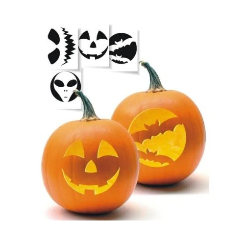 Sticker creatie dovleac PartyTime Halloween diverse forme set 10 buc