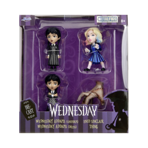 Wednesday set 4 figurine metalice 6. 5 cm Jada