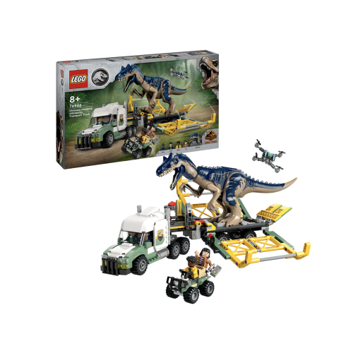 LEGO Jurassic World. Misiunea Dinozaur: Camion de transport pentru un Allosaurus 76966, 588 piese