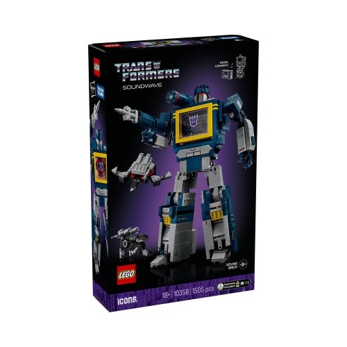LEGO Icons Creator Expert. Transformers Soundwave 10358 1505 piese