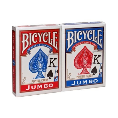 Set 2 pachete de carti de joc Bicycle Jumbo