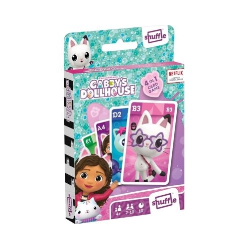 Set jocuri cu carti 4 in 1 Gabbys Dollhouse