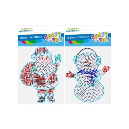 Accesorii creatie stickere autoadezive Mos Craciun din paiete blister Craft with Fun 545782