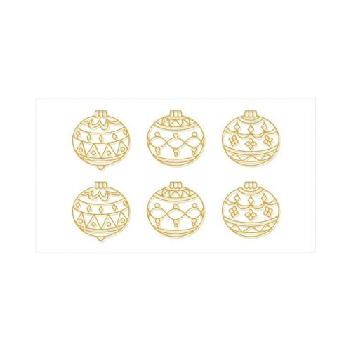 Sablon AMOS pictura geam Deco SDOPP-S19 6 bucatiset globuri Craciun