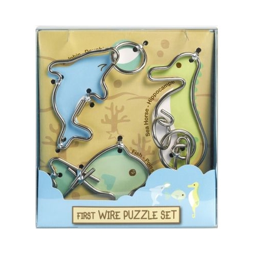 Set 3 puzzle metalic Animale marine