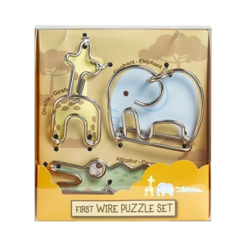 Set 3 puzzles metalice Animale salbatice