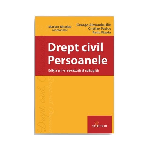 Drept civil. Persoanele Editia a 2-a - Marian Nicolae