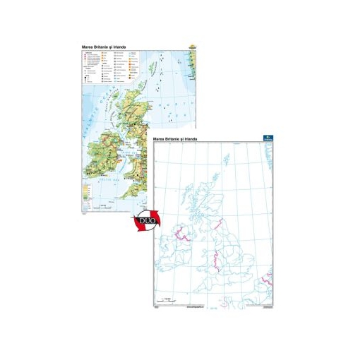 Marea Britanie si Irlanda Duo 120x160 cm CR-3129DA