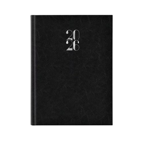 Agenda A5 datata 2026 Artilux EJ-1116 336 pagini ivory coperta buretata neagra