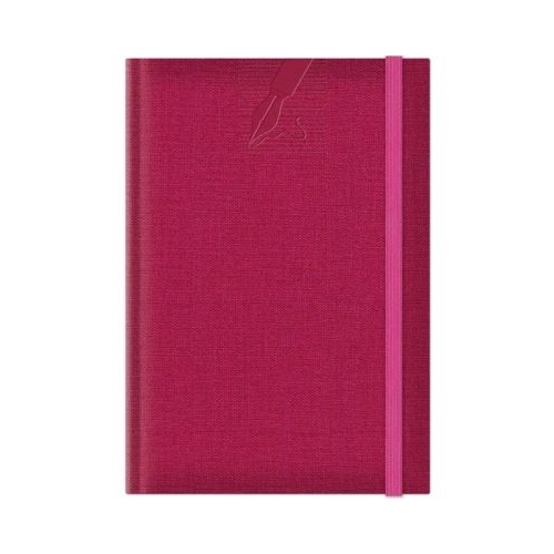 Agenda A5 nedatata Colere EJ-1503 224 pagini cu elastic fucsia
