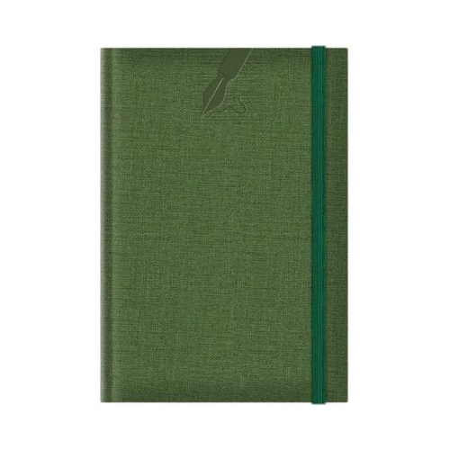 Agenda A5 nedatata Colere EJ-1504 224 pagini cu elastic verde