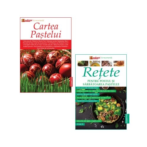 Pachet Cartea Pastelui  Retete pentru Postul si Sarbatoarea Pastelui