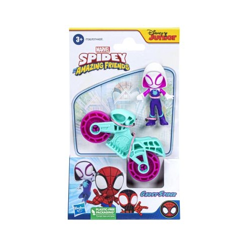 SPIDERMAN SET MOTOCICLETA SI FIGURINA GHOST SPIDER 6CM
