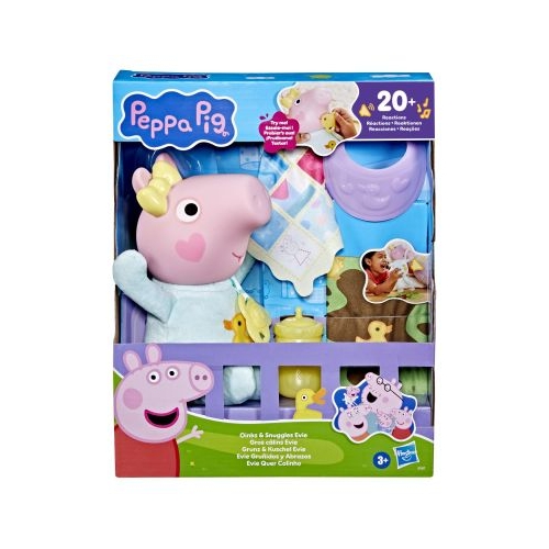 PEPPA PIG SET DE JOACA OINKS AND SNUGGLES PAPUSA EVIE INTERACTIVA CU ACCESORII