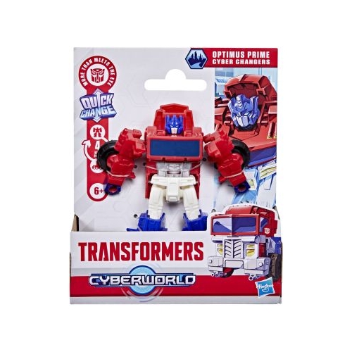 TRANSFORMERS CYBERWORLD ROBOT OPTIMUS PRIME CONVERTIBIL 10CM