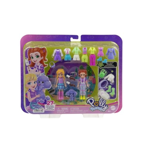 POLLY POCKET SET 2 PAPUSI SI ACCESORII 27 PIESE