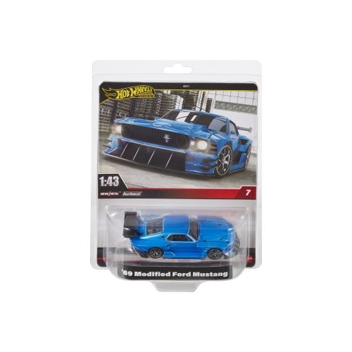 HOT WHEELS PREMIUM REAL RIDERS MASINUTA METALICA MODIFIED FORD MUSTANG 69 SCARA 1/43