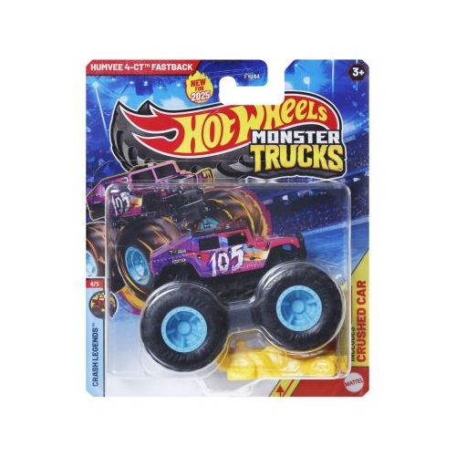 HOT WHEELS MONSTER TRUCK MASINUTA HUMVEE 4-CT FASTBACK SCARA 1/64
