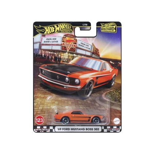 HOT WHEELS PREMIUM BOULEVARD MASINUTA METALICA FORD MUSTANG BOSS 302 69 SCARA 1/64