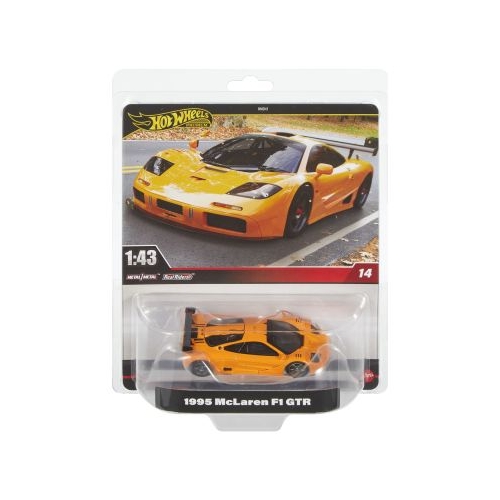 HOT WHEELS PREMIUM REAL RIDERS MASINUTA METALICA MCLAREN F1 GTR 1995 SCARA 1/43