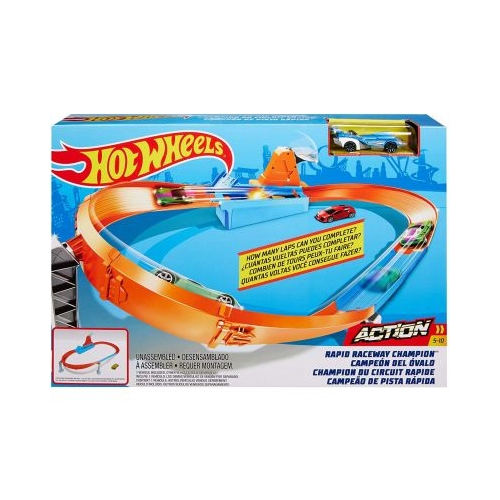 HOT WHEELS CIRCUIT RAPID CU LANSATOR SI MASINUTA EXCLUSIVA