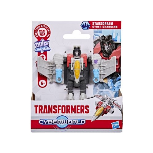 TRANSFORMERS CYBERWORLD ROBOT STARSCREAM CONVERTIBIL 10CM