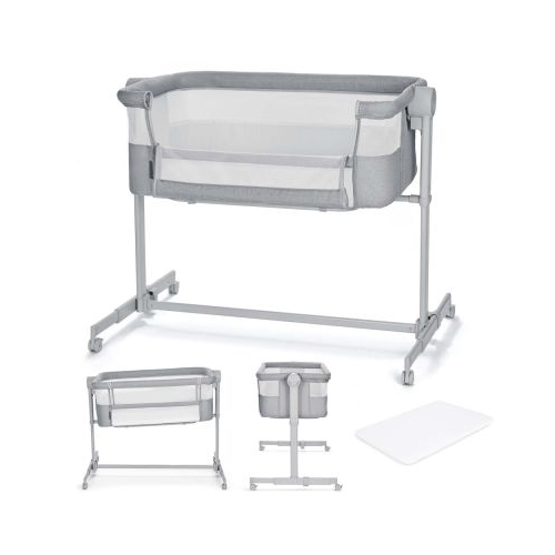 PATUT CO-SLEEPER KINDERKRAFT NESTE UP FULL LIGHT GREY