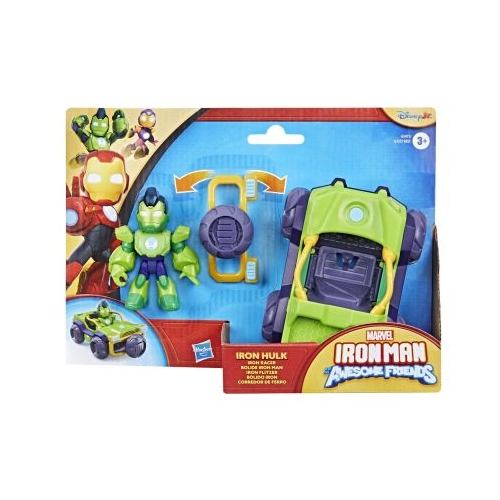 MARVEL IRON MAN SI PRIETENII SAI UIMITORI SET VEHICUL SI FIGURINA IRON HULK