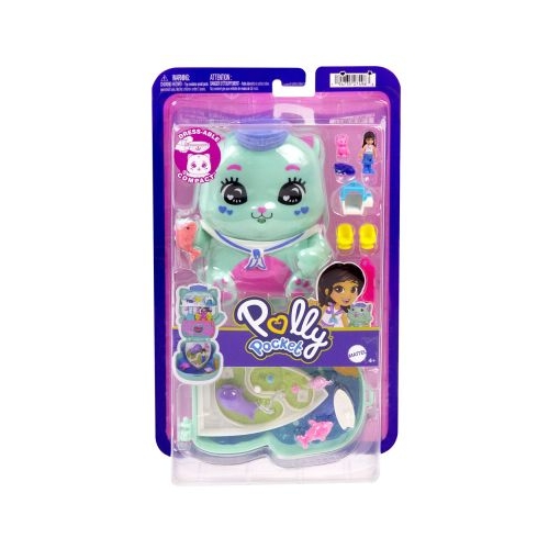 POLLY POCKET SET GENTUTA ANIMALUT PISICUTA MARINAR CU ACCESORII