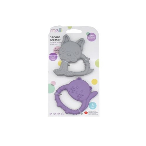 SET 2 JUCARII DENTITIE SILICON MELII MODEL BULLDOG  PISICA