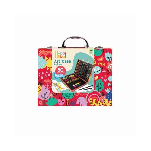 HAPPI HOBBI ART CASE SET DE DESEN DELUXE CU 50 DE ACCESORII LUMEA MEA