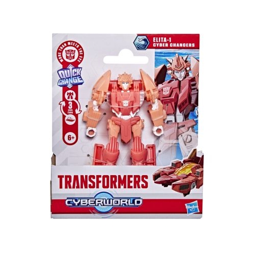 TRANSFORMERS CYBERWORLD ROBOT ELITA 1 CONVERTIBIL 10CM