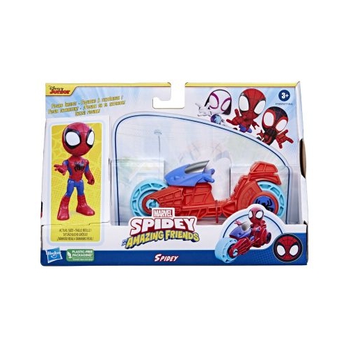 SPIDEY PRIETENII EXTRAORDINARI SET MOTOCICLETA SI FIGURINA SPIDEY 10CM