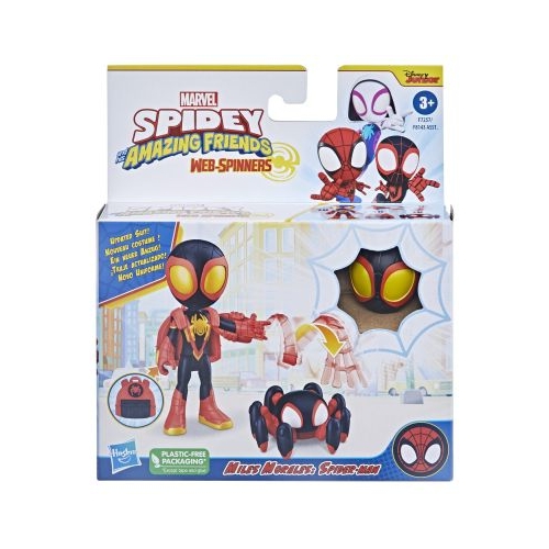SPIDEY PRIETENII EXTRAORDINARI SET FIGURINA MILES MORALES SPIDER MAN 10CM SI ACCESORII