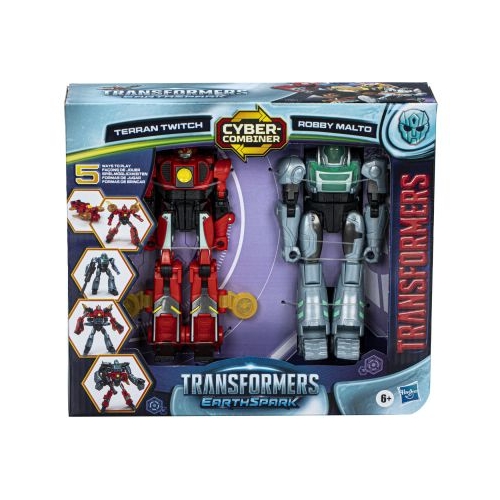 TRANSFORMERS EARTHSPARK SET 2 FIGURINE TERRAN TWITCH SI ROBBY MALTO