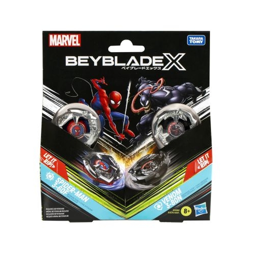 BEYBLADE X MARVEL SET DUO SPIDER MAN 3-60F SI VENOM 3-80N