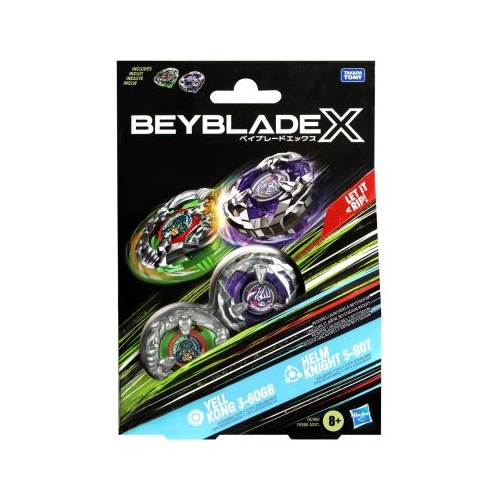 BEYBLADE X PACHET DUO YELL KONG 3-60GB SI HELM KNIGHT 5-80T