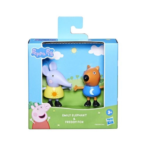 PEPPA PIG PRIETENI BUNI SET 2 FIGURINE ELEFANTUL EMILY SI VULPITA FREDDY