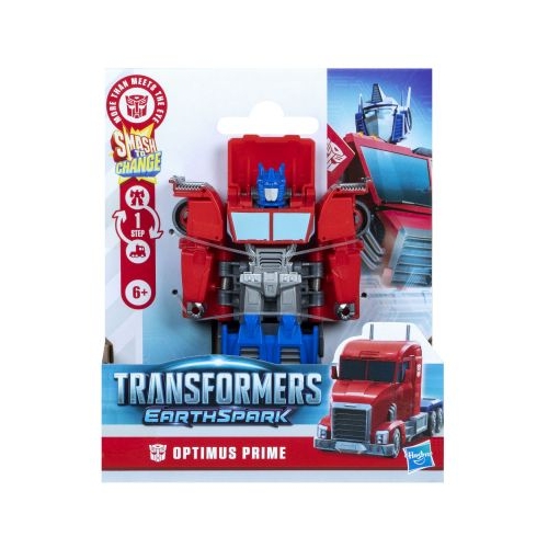 TRANSFORMERS EARTHSPARK FIGURINA OPTIMUS PRIME 1 STEP SMASH TO CHANGE