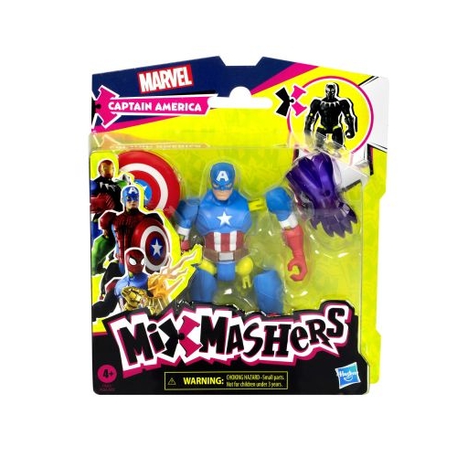 MARVEL AVENGERS MIX MASHERS FIGURINA CAPITAN AMERICA 12CM