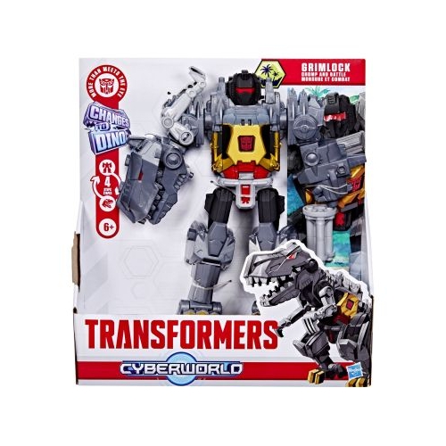 TRANSFORMERS CYBERWORLD ROBOT GRIMLOCK TRANSFORMABIL IN DINOZAUR