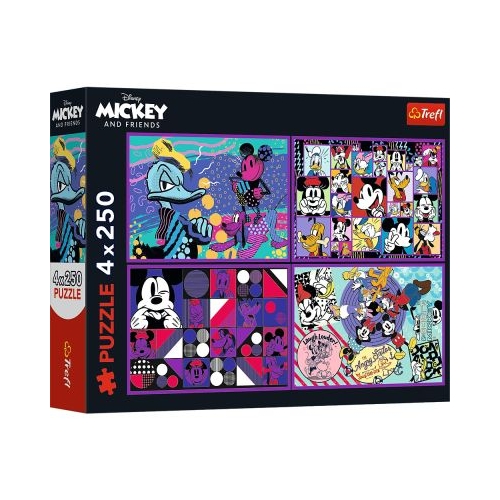 PUZZLE TREFL 4X250 DISNEY MICKEY MOUSE SI PRIETENII